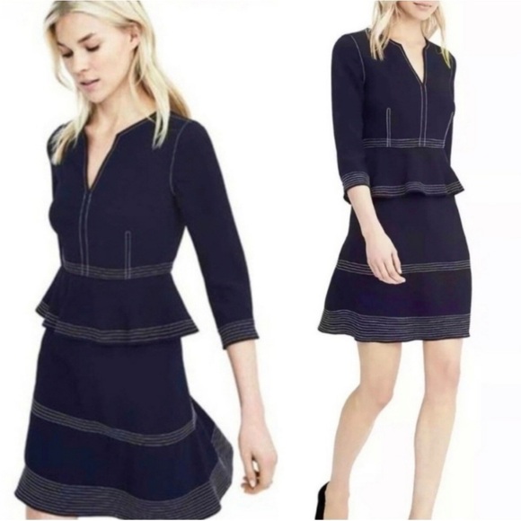 Banana Republic navy blue dress, size 6 - Picture 1 of 5